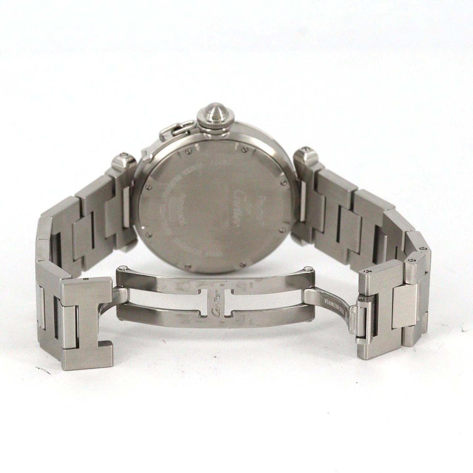 Cartier Pasha C GMT W31078M7 Stainless Steel Automatic Watch — Very Good