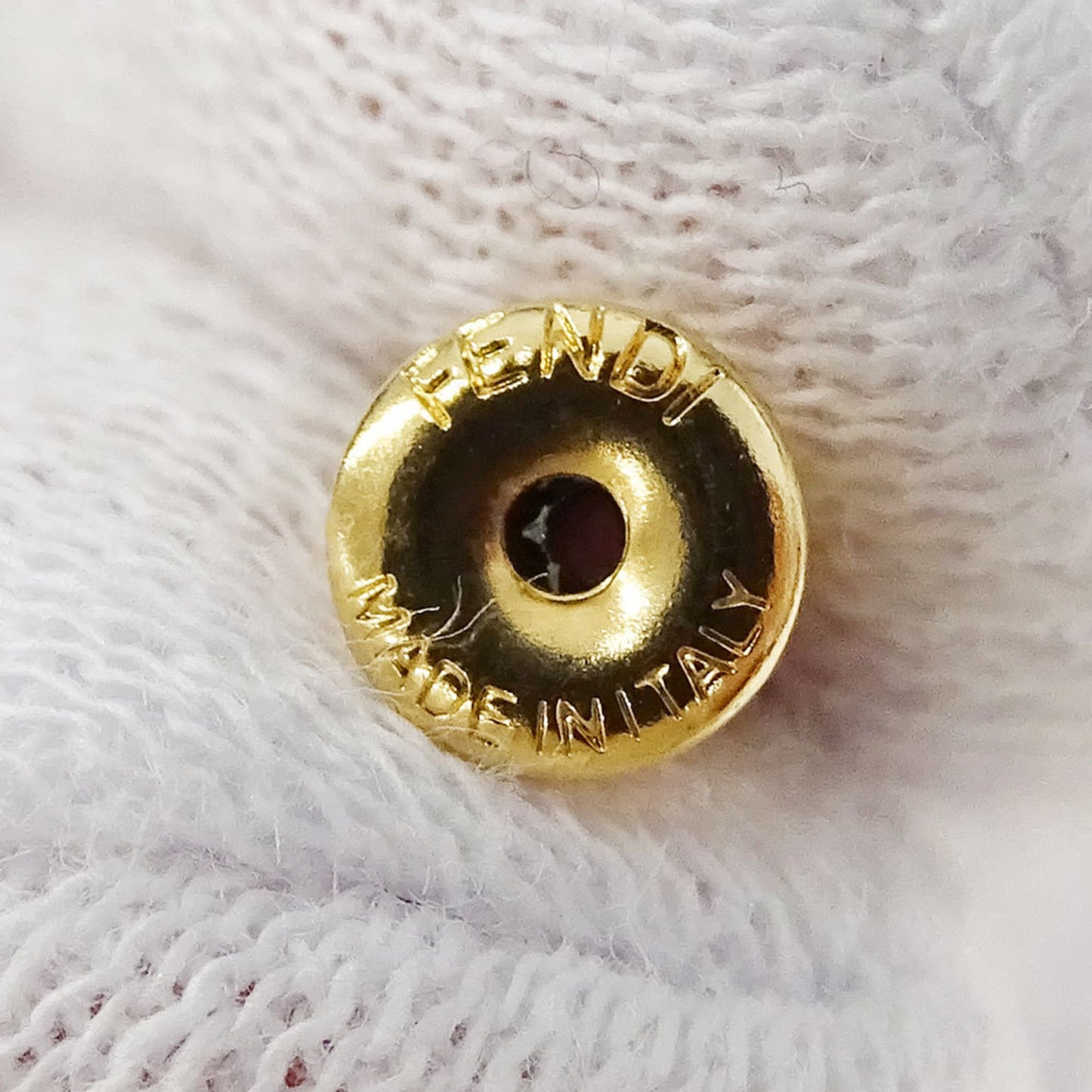 Fendi FENDI Women's Earrings, Brand F's, Rhinestone, Gold, Accessories, Binaural