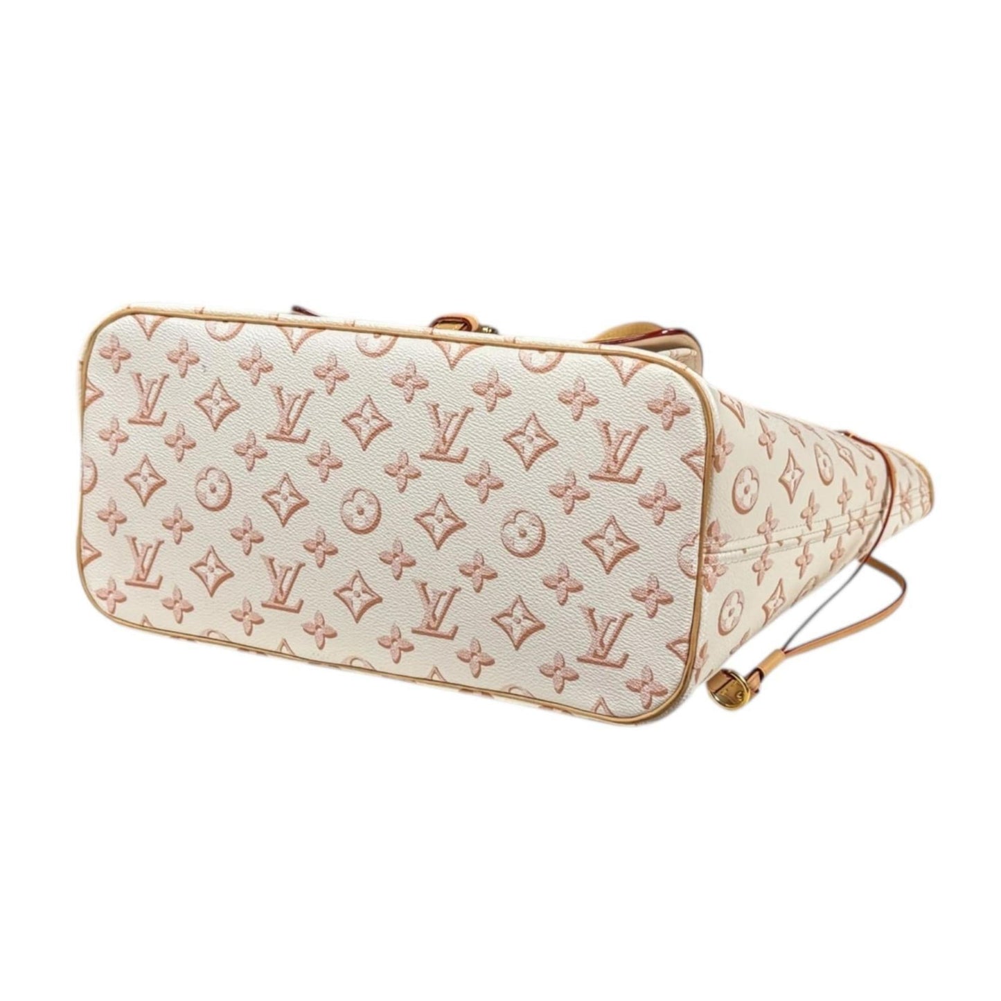 Pre-owned Louis Vuitton Neverfull MM Monogram Fall for You Tote Bag, PVCM20921, Beige, Women's