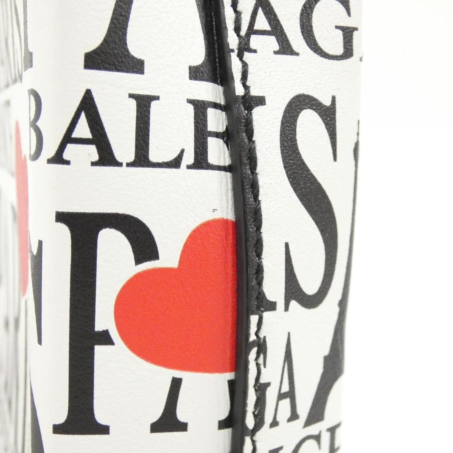 Balenciaga Bonjour Paris Shopping Phone Holder 593826 1BW5N Handbag