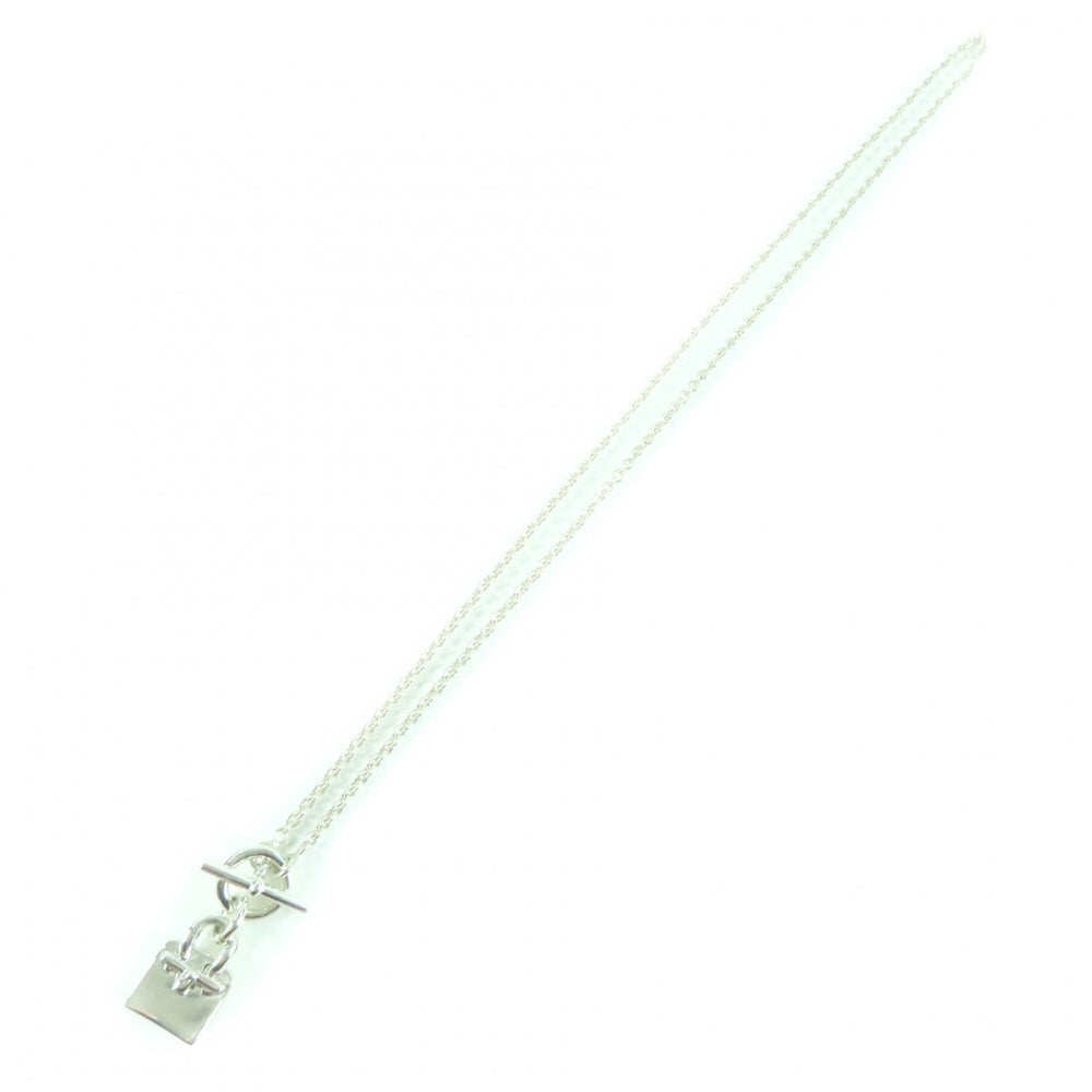 HERMES 925 Amulette Birkin Necklace Pendant Accessory, Silver, Made in Italy, Weight 10.83g, Women's — Like New
