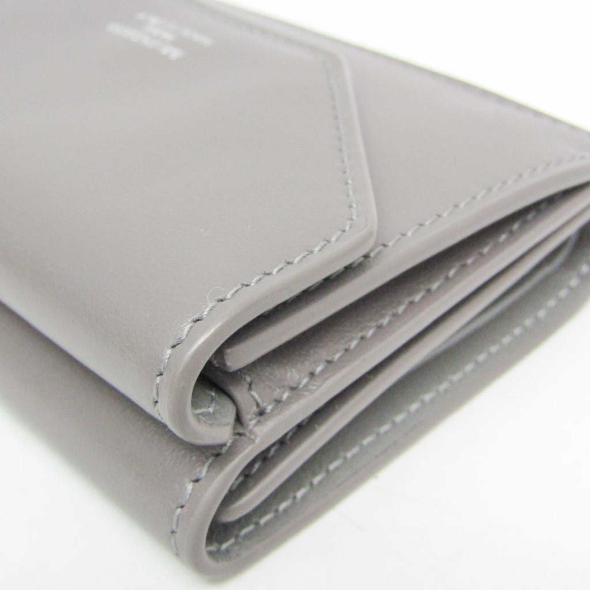 Balenciaga Envelope 736730 Women's Leather Wallet (tri-fold) Gray