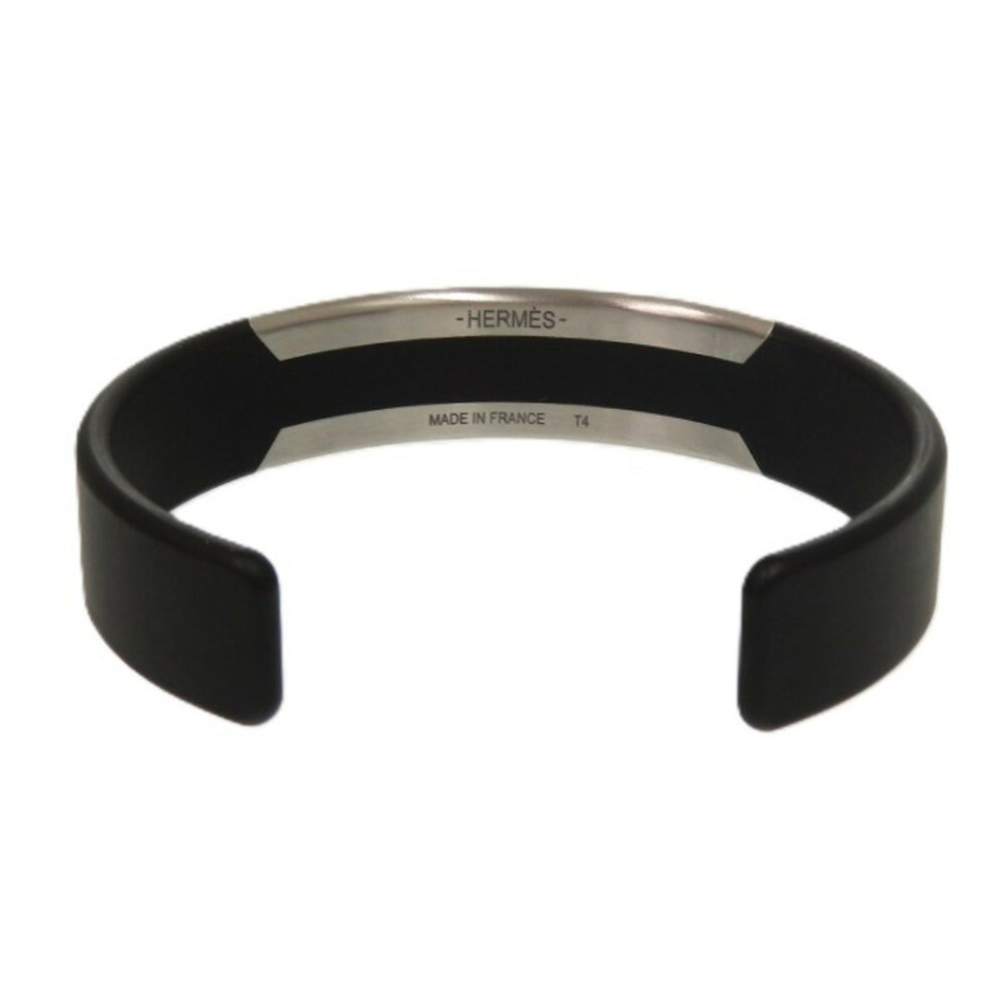Hermès Trincafe Bangle Stainless Steel Black 0872HERMES