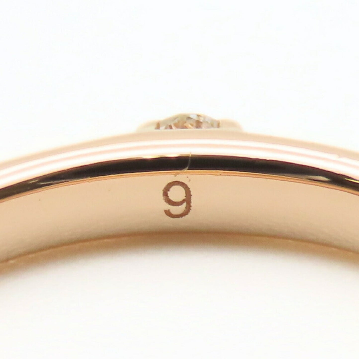 Gucci Diamante 9 Ring, 18KPG with Diamonds, Approx. 2.6g, 1PD, Women's, GUCCI