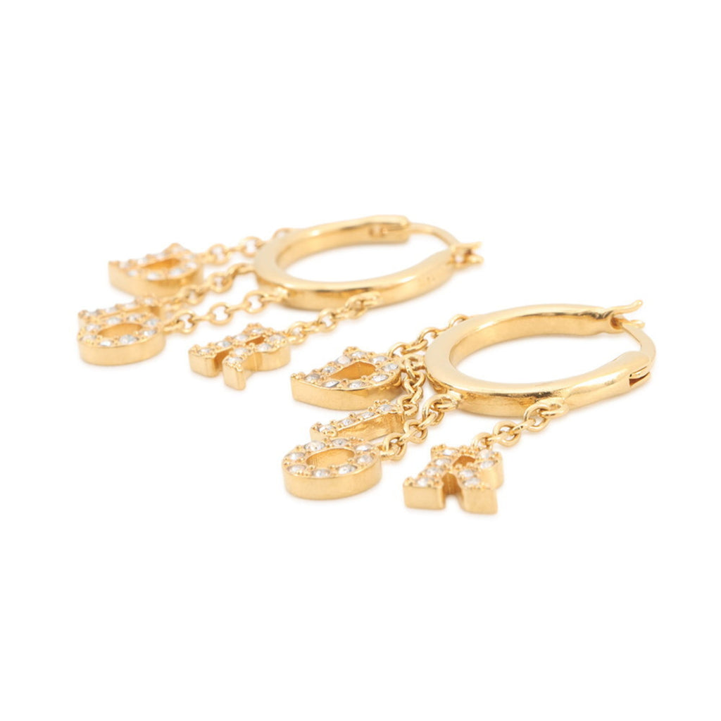 Christian Dior Revolution Rhinestone Earrings E3230WOMCY