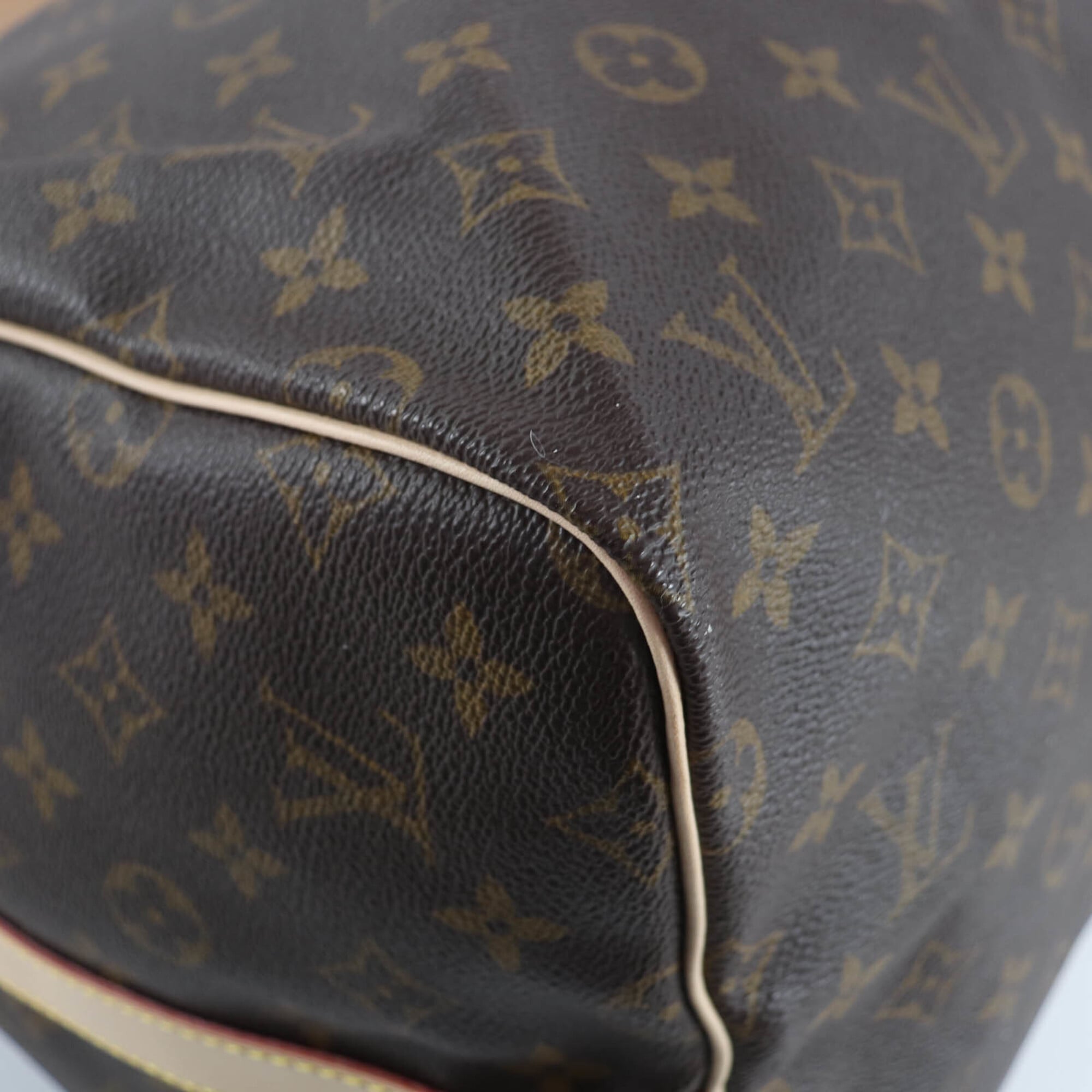 LOUIS VUITTON M41414 Keepall Bandoulière 55 Monogram Canvas Boston Bag, Brown, Made in France, Women's — Like New