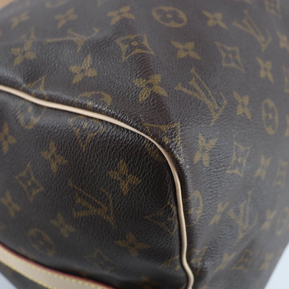 LOUIS VUITTON M41414 Keepall Bandoulière 55 Monogram Canvas Boston Bag, Brown, Made in France, Women's — Like New