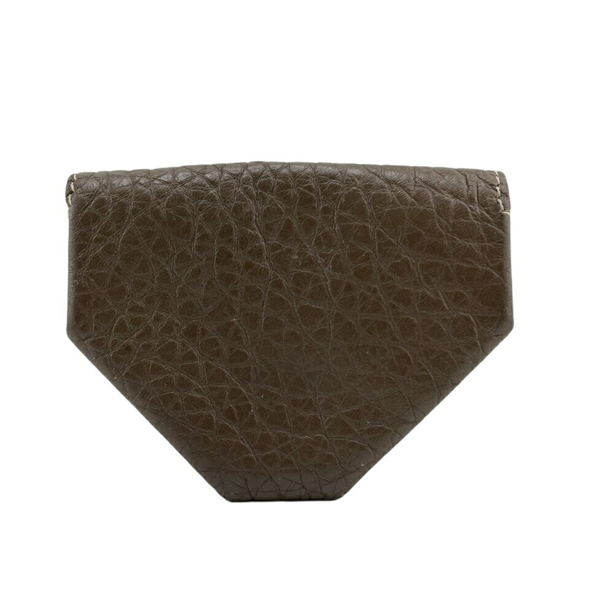 HERMES Levain Quatre coin purse, grey, unisex