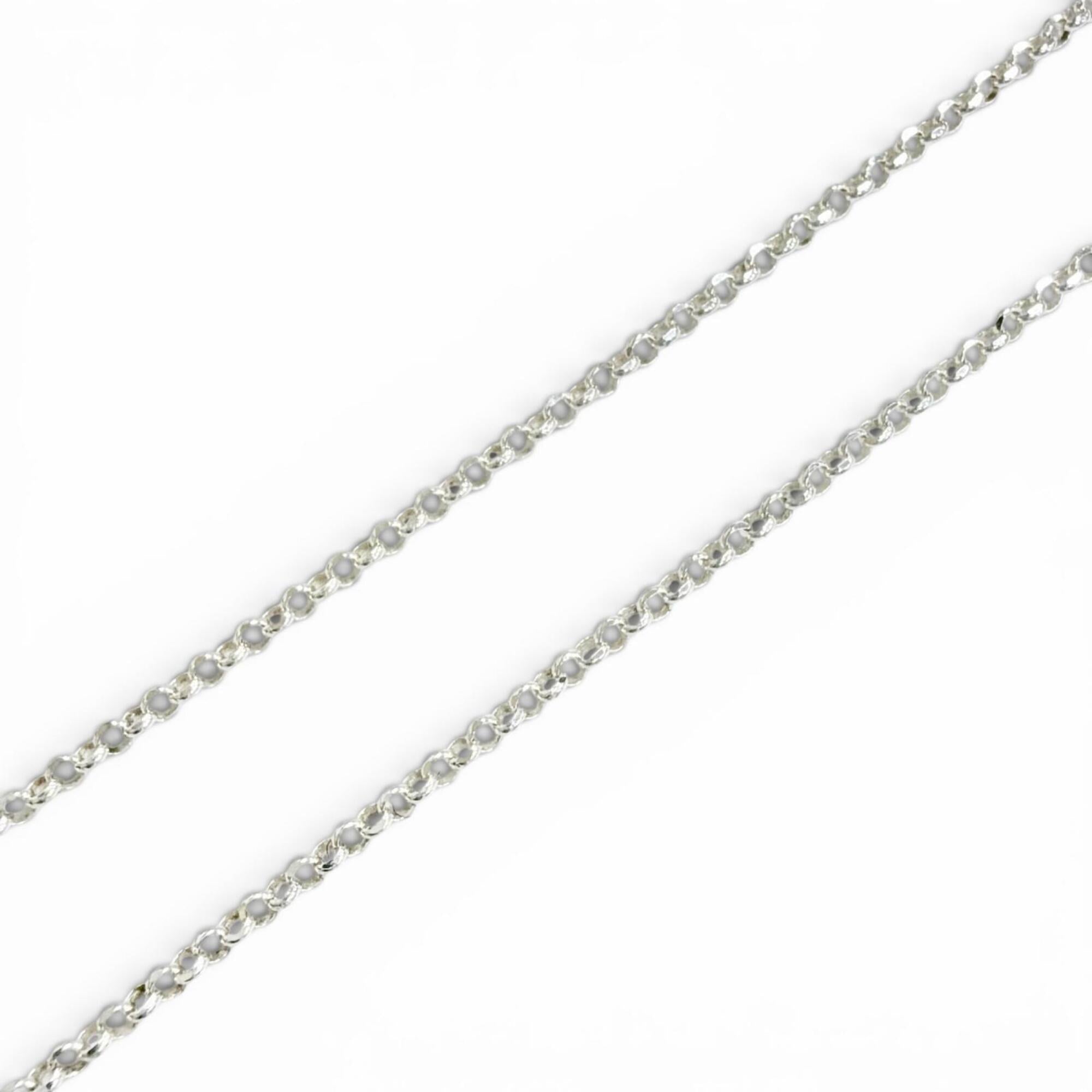 GUCCI 770724 Double G Necklace, 925 Sterling Silver, Weight 5.4g, Women's, Comes with Box and Dust Bag, Very Popular, Highly Recommended! — Like New