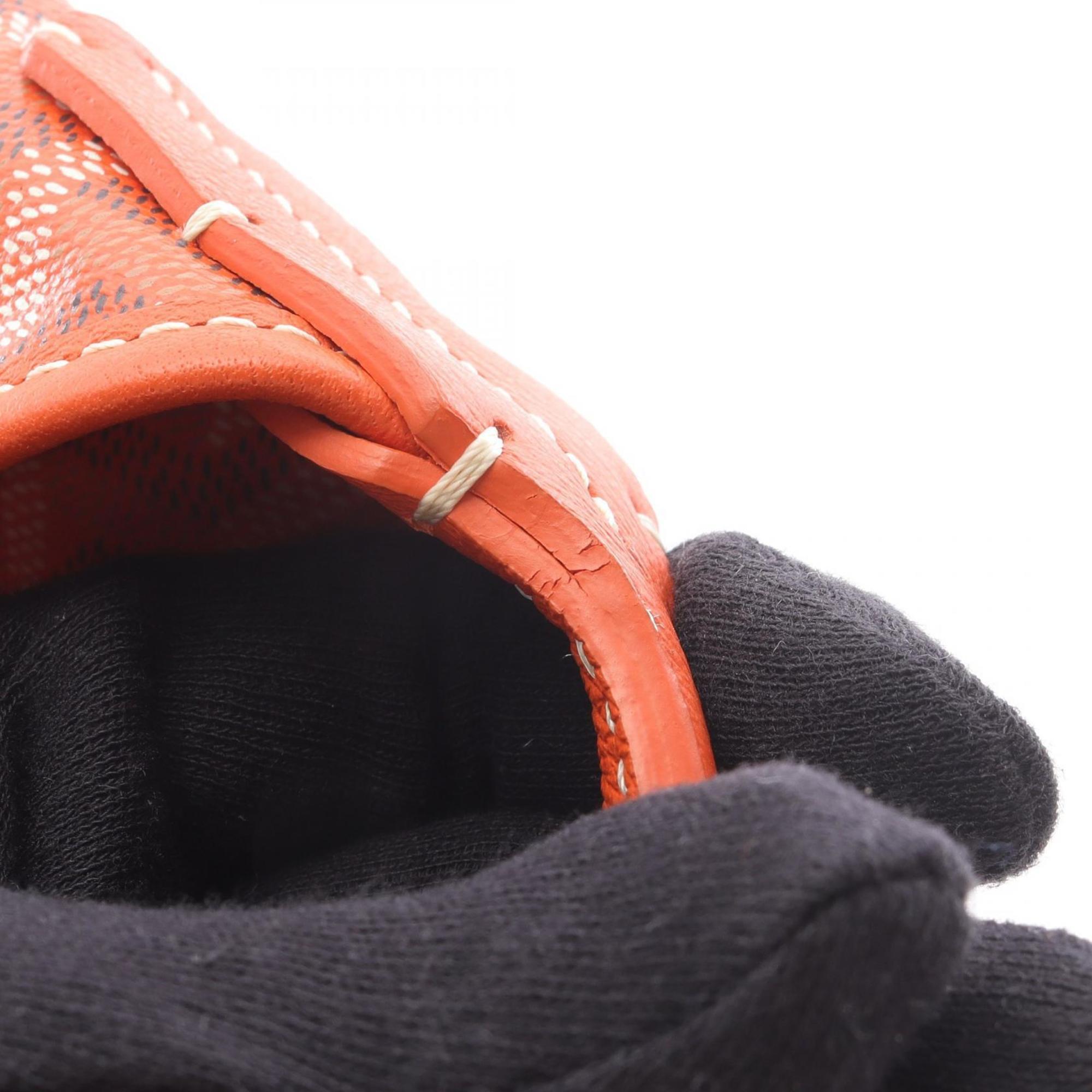 Goyard Bohème Hobo Bag, Shoulder Coated Canvas and Leather, Women's, Orange Multicolor, BOHEMEPMLTY07CL07P