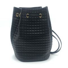 CELINE 188373BFI Small C Charm Backpack Leather Women's Black x — New - Store Return