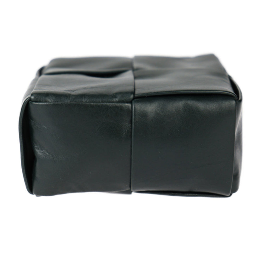 BOTTEGA VENETA Intrecciato Waist Bag 709342 VA9A5 Calfskin Leather Dark Green Cassette R2418113007079 — Like New