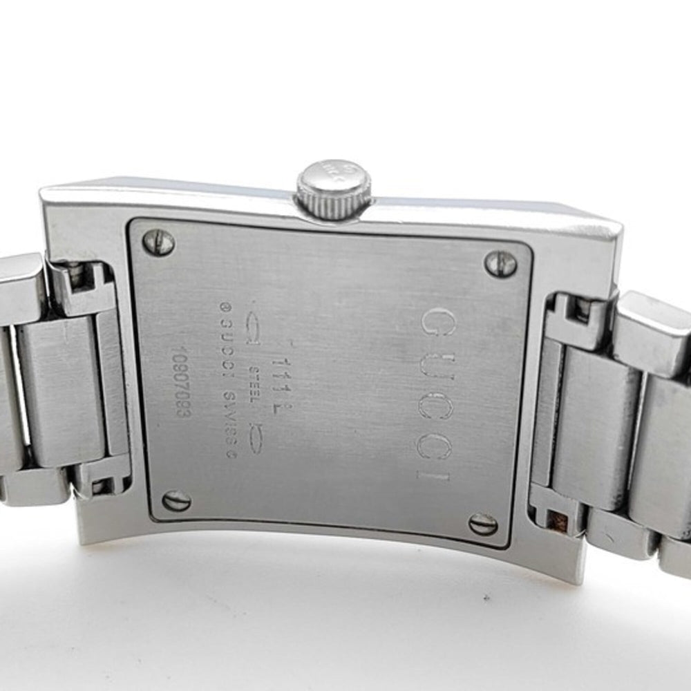 GUCCI Sherry Line 111L Silver Stainless Steel Women's Quartz Watch — Good