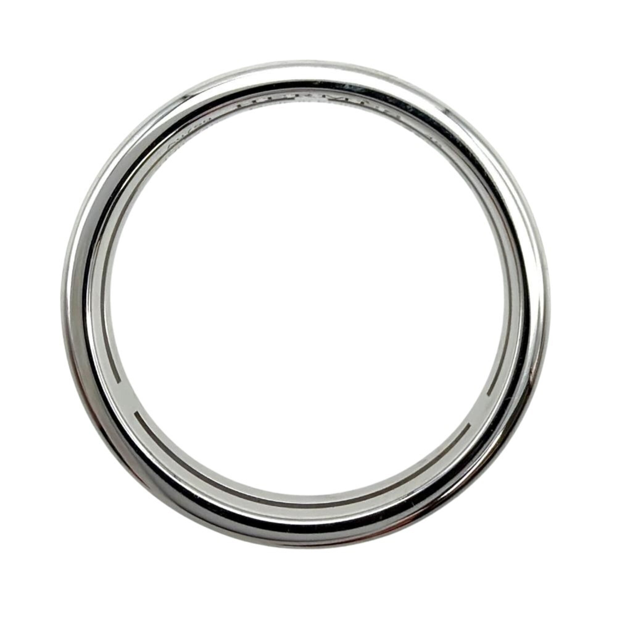 Hermes Ariane Ring, Size #48, 18KWG, 2.8g, White Gold, Approx. Women's — Like New