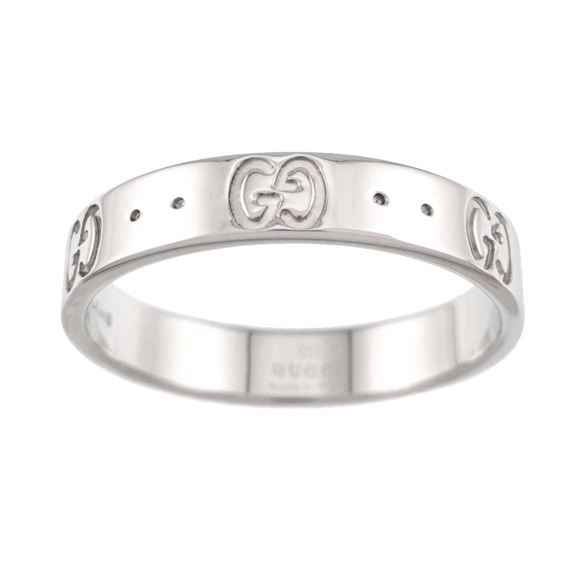 Gucci Icon Ring #18, 18K WG (White Gold 750) — Like New