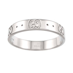 Gucci Icon Ring #18, 18K WG (White Gold 750) — Like New