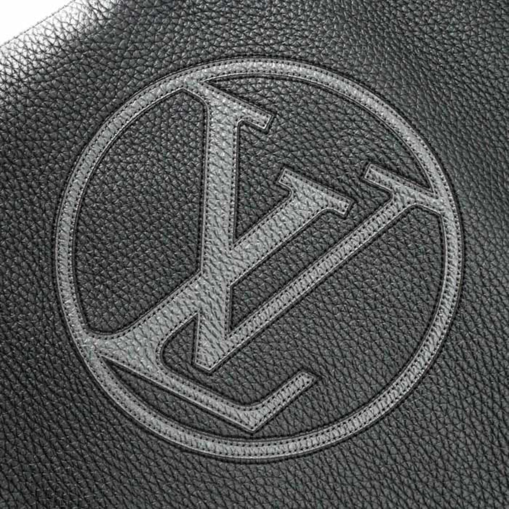 LOUIS VUITTON Louis Vuitton Taurillon LV Circle Cabas Light Tote Bag Black M55000 — Like New