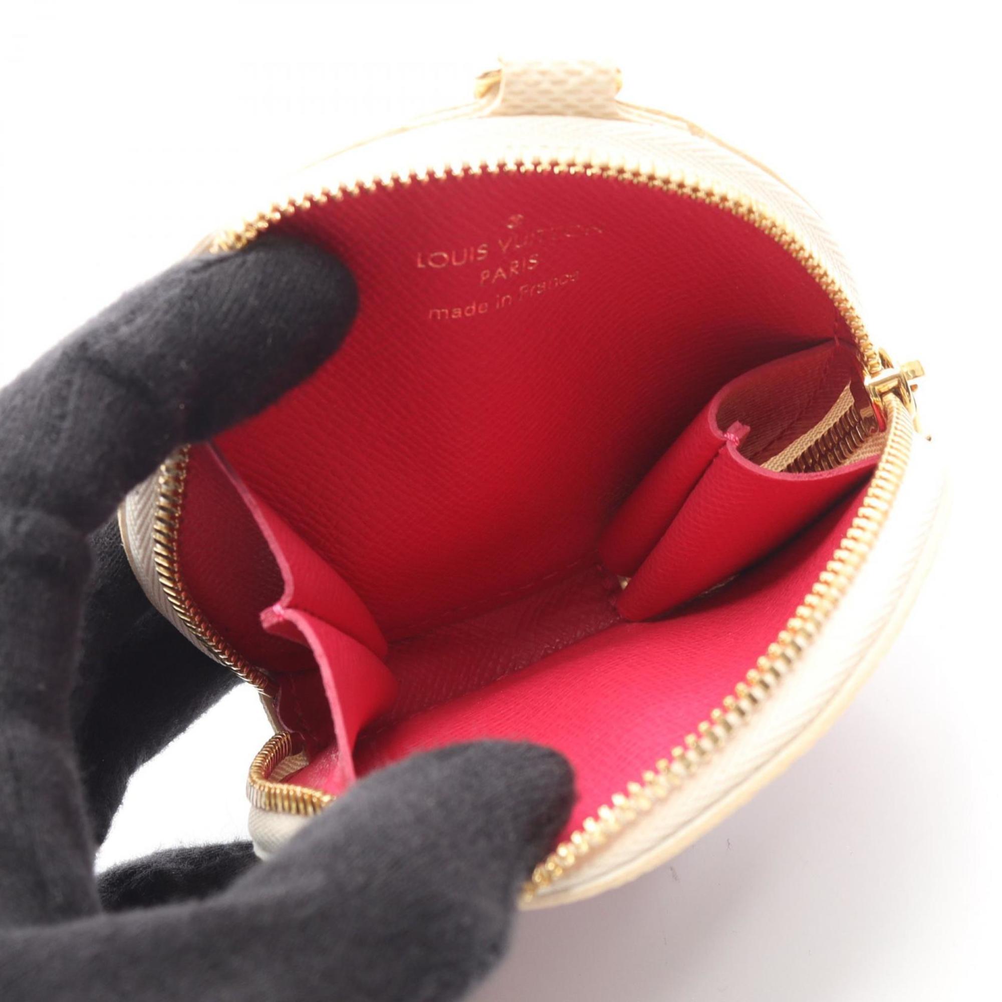 Louis Vuitton Porte Monnaie Long Damier Azur Vivienne Wallet with Coin Purse, Coated Canvas, Azur, Women's, White, N60493