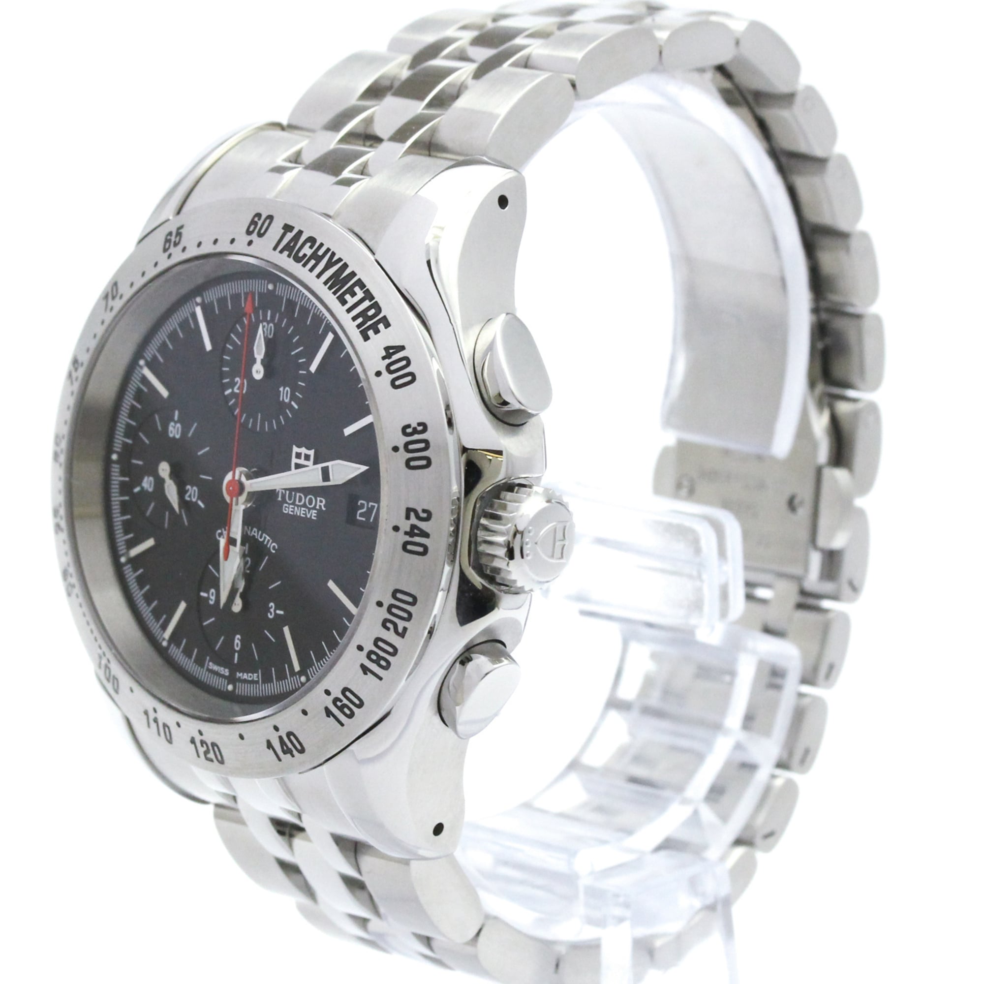 TUDOR Chronautic Chronograph Steel Automatic Mens Watch 79390P Polished — Very Good