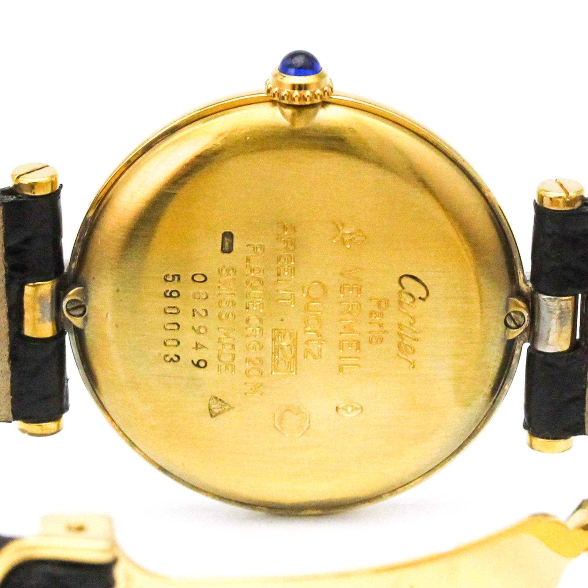 CARTIER Must Vendome Gold Plated Quartz Ladies Watch 590003 — Good