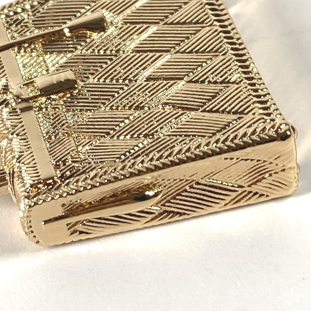 HERMES Hermes Pendant Necklace Curiosity Curiosite Permabrass Charm Metal Women's Gold E-240221-12 — New - Store Return