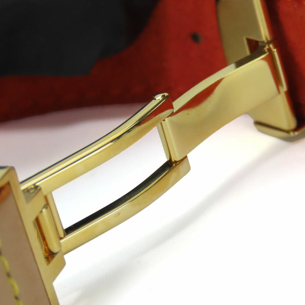 Louis Vuitton Bracelet Good Luck M64448 Tanned Leather Metal Beige Accessory Women's LOUIS VUITTON