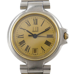 Dunhill Millennium Women's Watch, Stainless Steel with Gold Plated Quartz Movement, Analog Display, Dial — Good