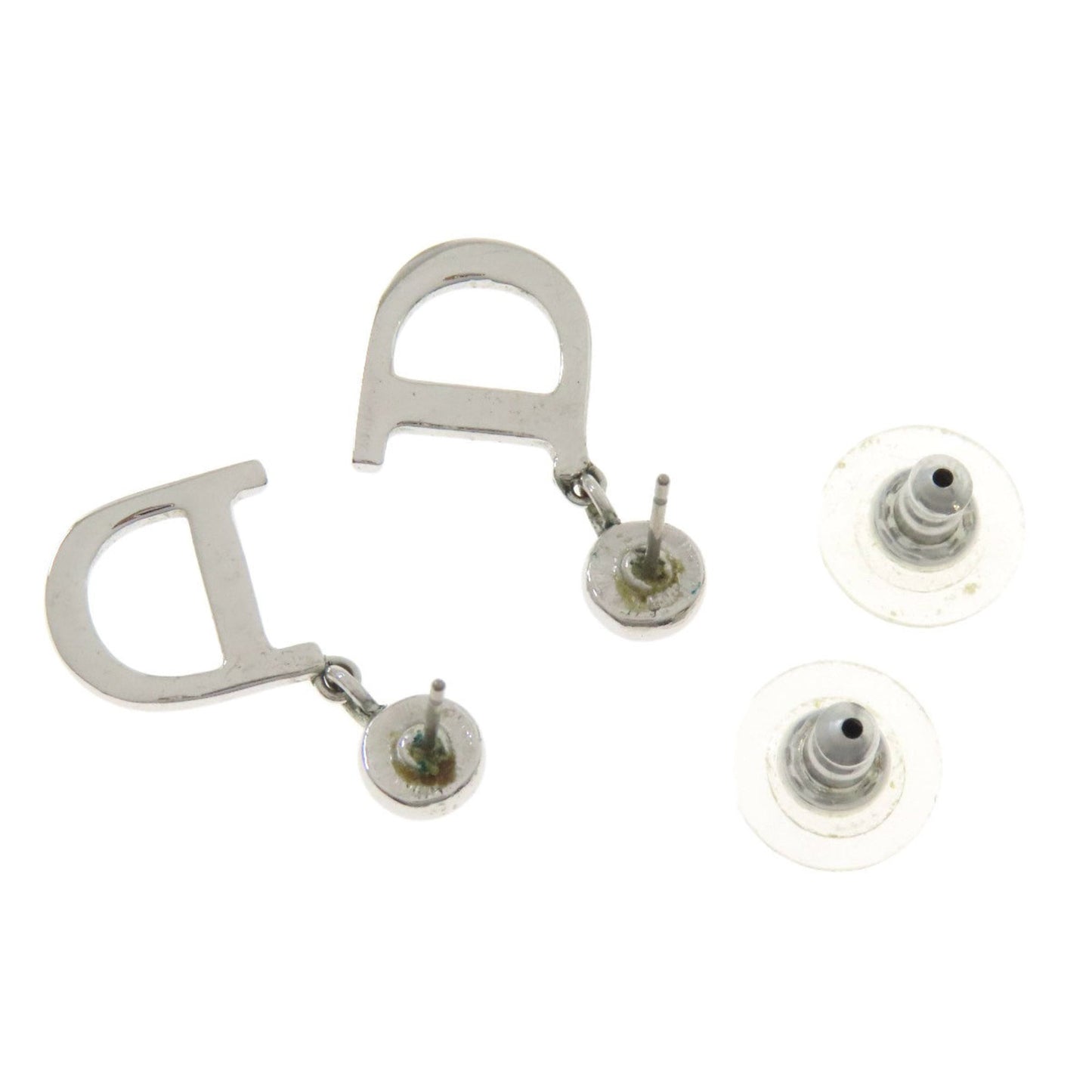 Christian Dior D logo earrings in metal for women