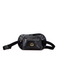 Gucci Interlocking G Waist Bag/Body Bag 575857 Black Leather Women's GUCCI