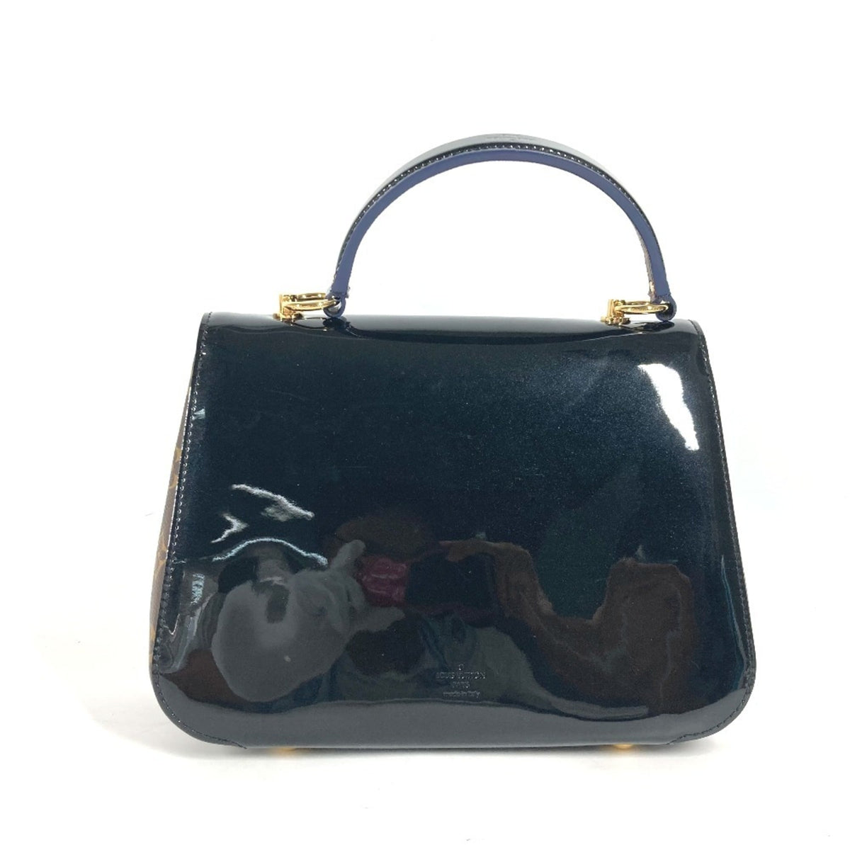 LOUIS VUITTON M53353 Monogram Cherrywood PM Handbag Patent Leather Canvas Women's Black G-240810-17 — Like New