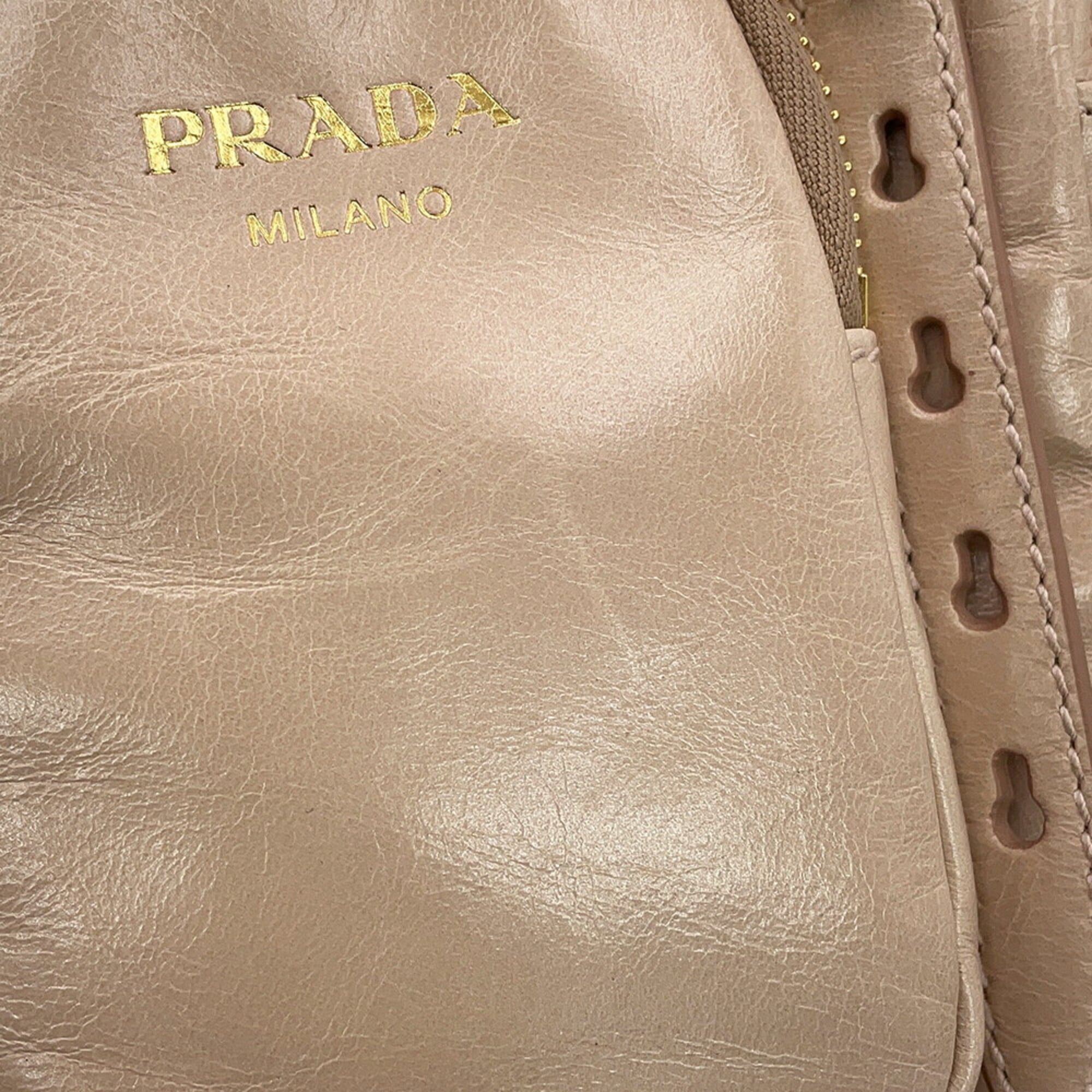 Prada handbag, dangle leather, 1BB137, PRADA — Like New
