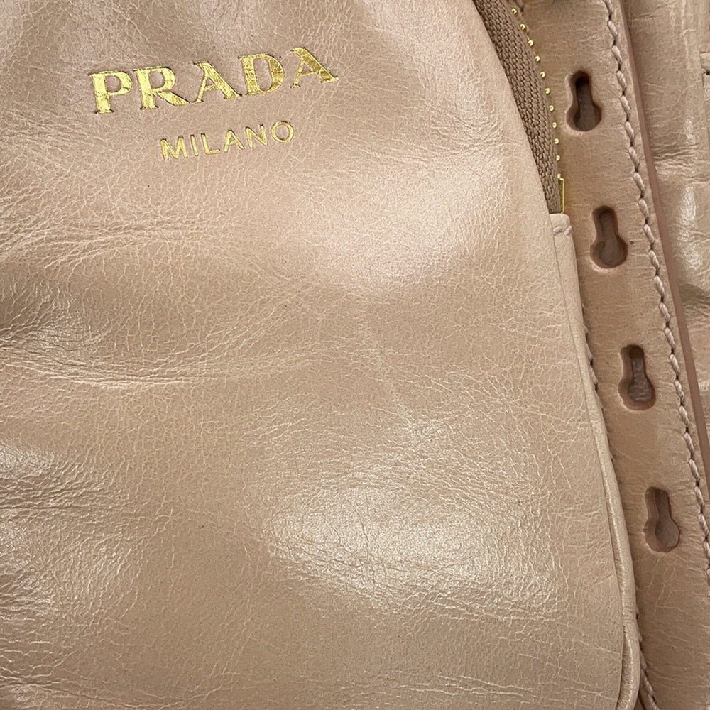 Prada handbag, dangle leather, 1BB137, PRADA — Like New