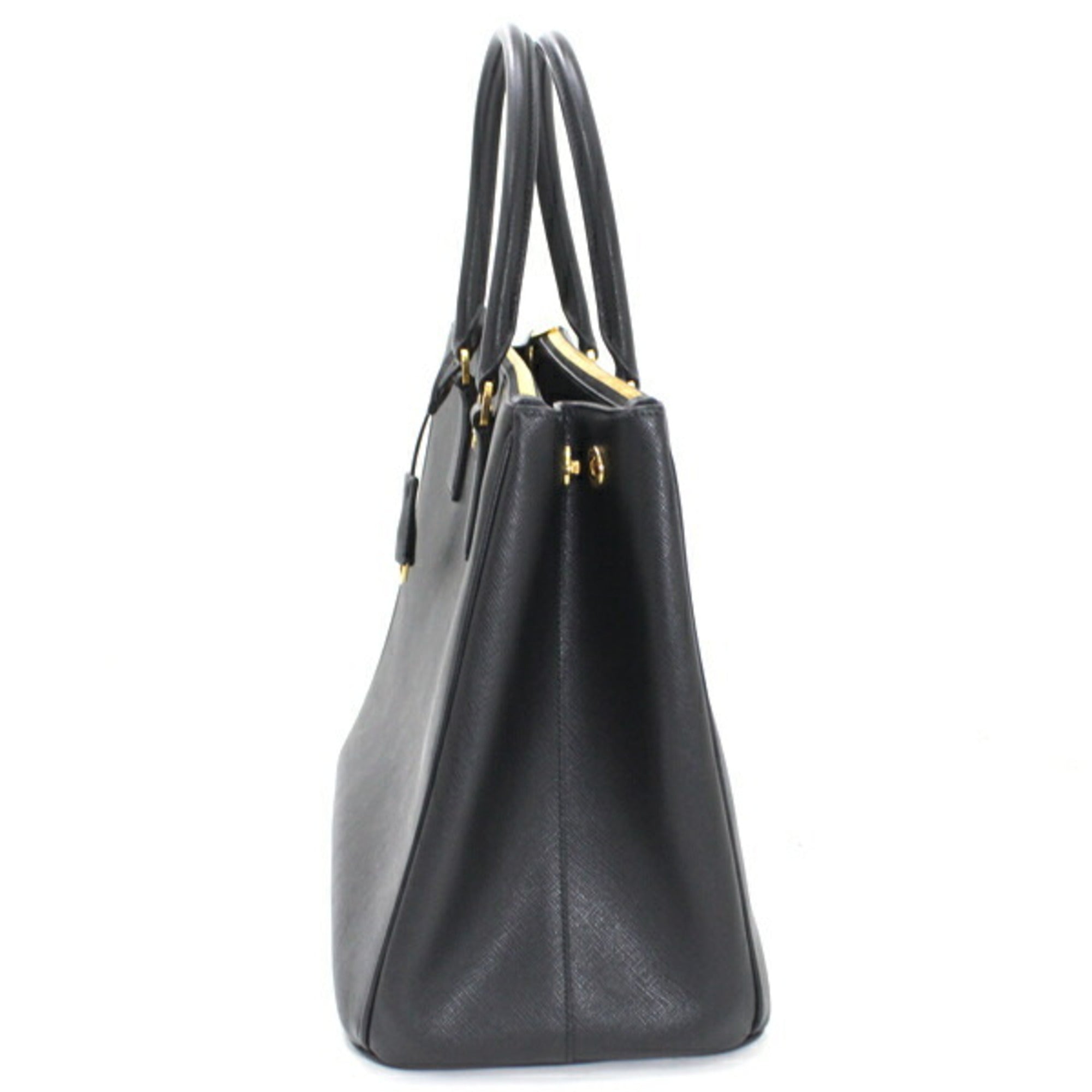 Prada Galleria handbag, tote bag, shoulder Saffiano leather, black, women's, 1BA786 NERO T5896 — New - Store Return