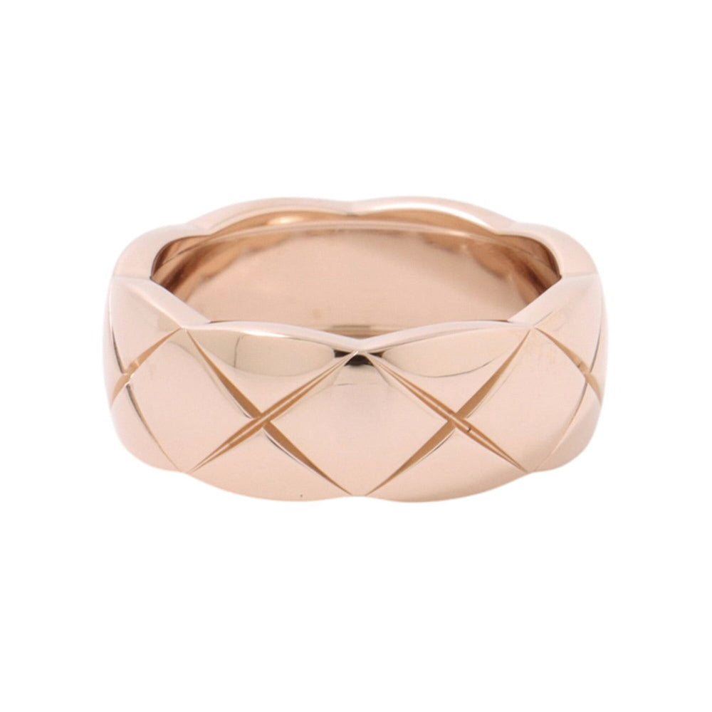Chanel Coco Crush Medium Ring, 18K Pink Gold, Ring Size 47, J10817. (CHANEL ring) — Like New