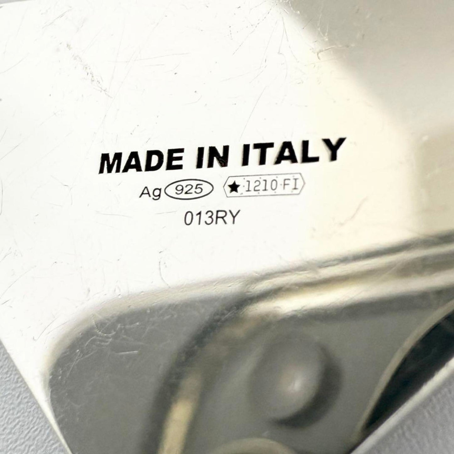 Prada Women's and Men's Single Earrings Symbol Silver 925