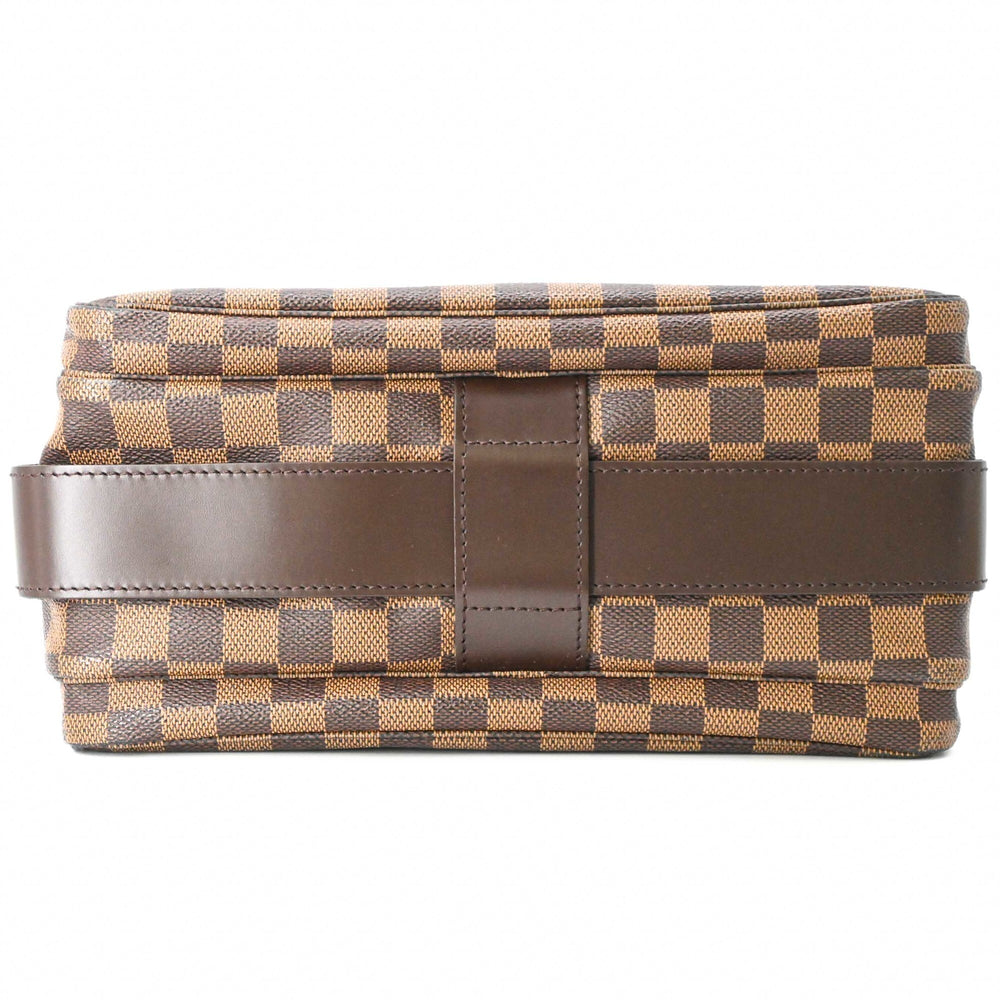 LOUIS VUITTON Naviglio Damier Azur Shoulder Bag, Brown, Men's/Women's, N45255 — Like New