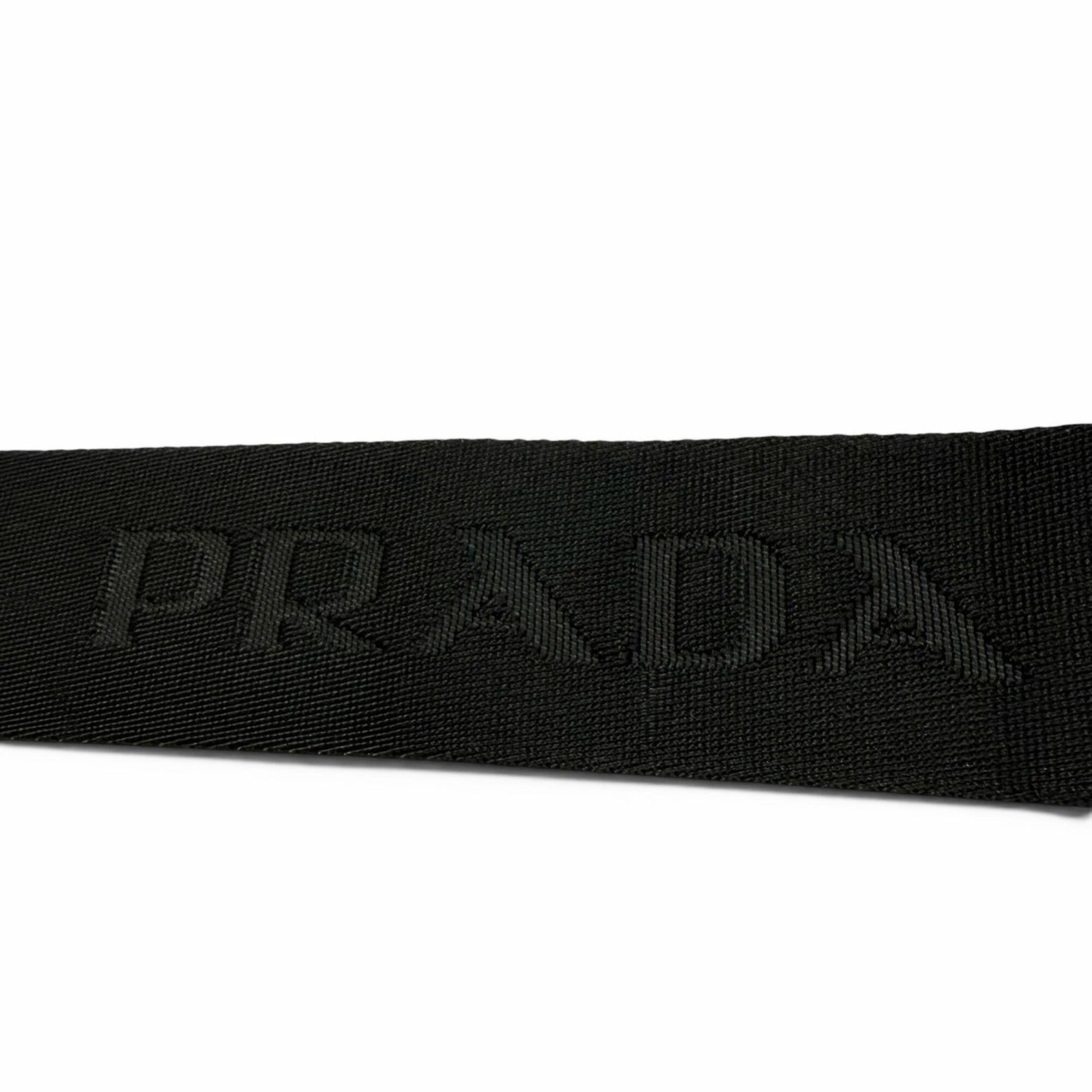 PRADA 2VH191 Nylon Leather Triangle Logo Plate Re-Nylon Shoulder Bag Black Made in Italy Men's — Like New