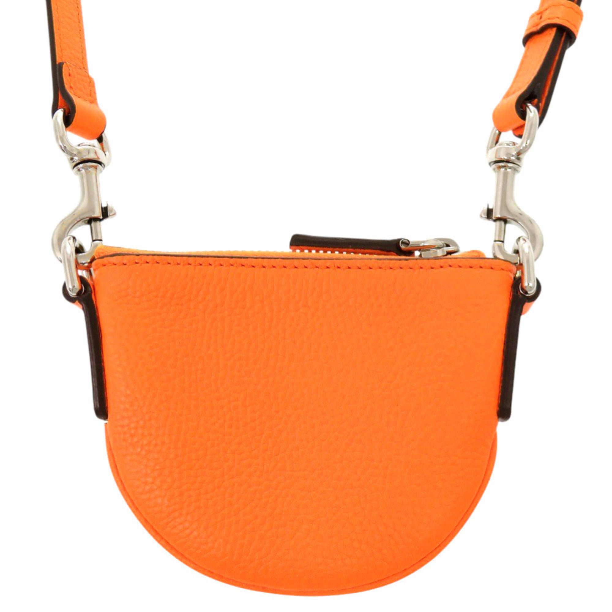 Unused Gucci logo 821831 leather orange micro mini shoulder bag 1477GUCCI — New - Store Return