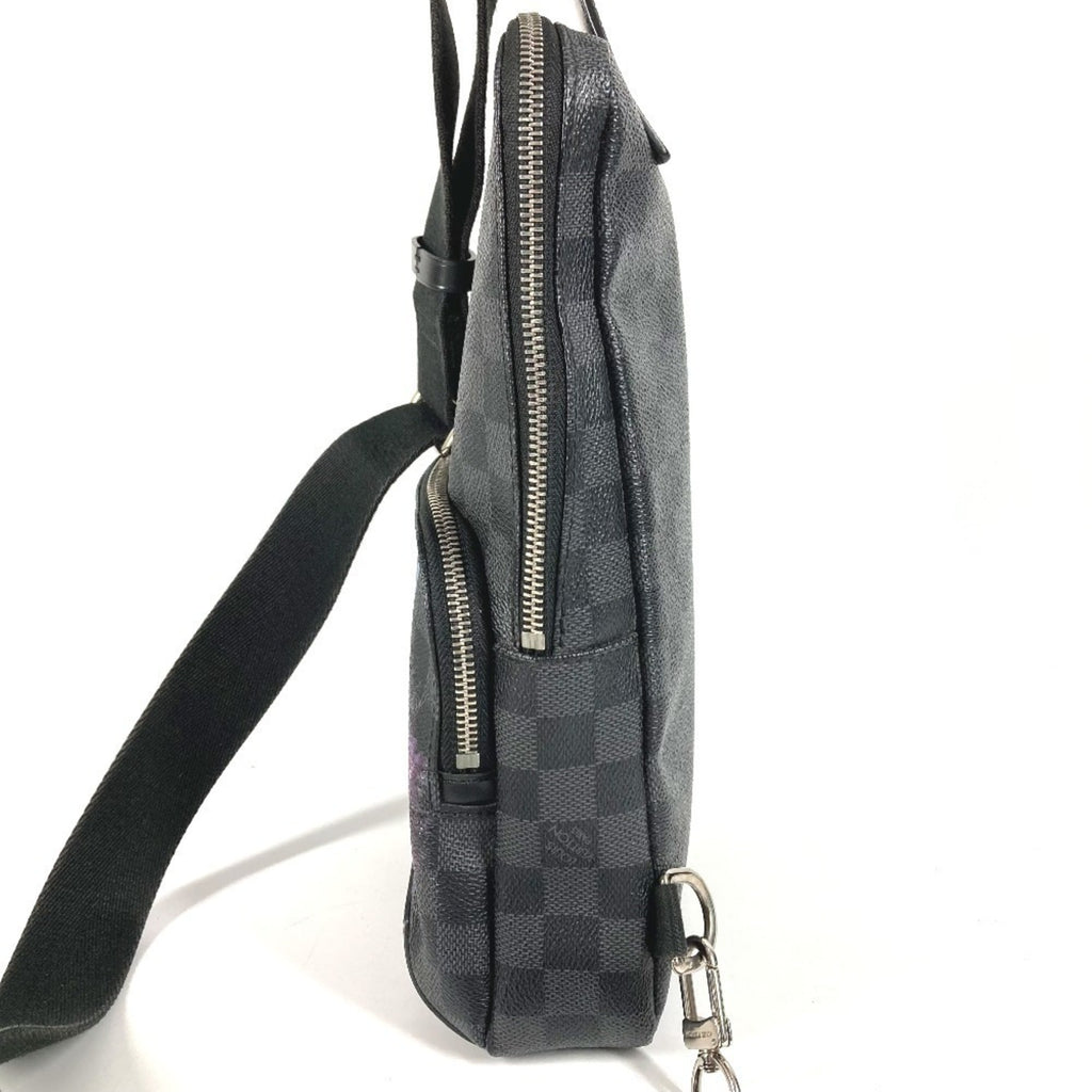 LOUIS VUITTON N41719 Damier Graphite Avenue Sling Bag, Shoulder Body Canvas, Men's, Black