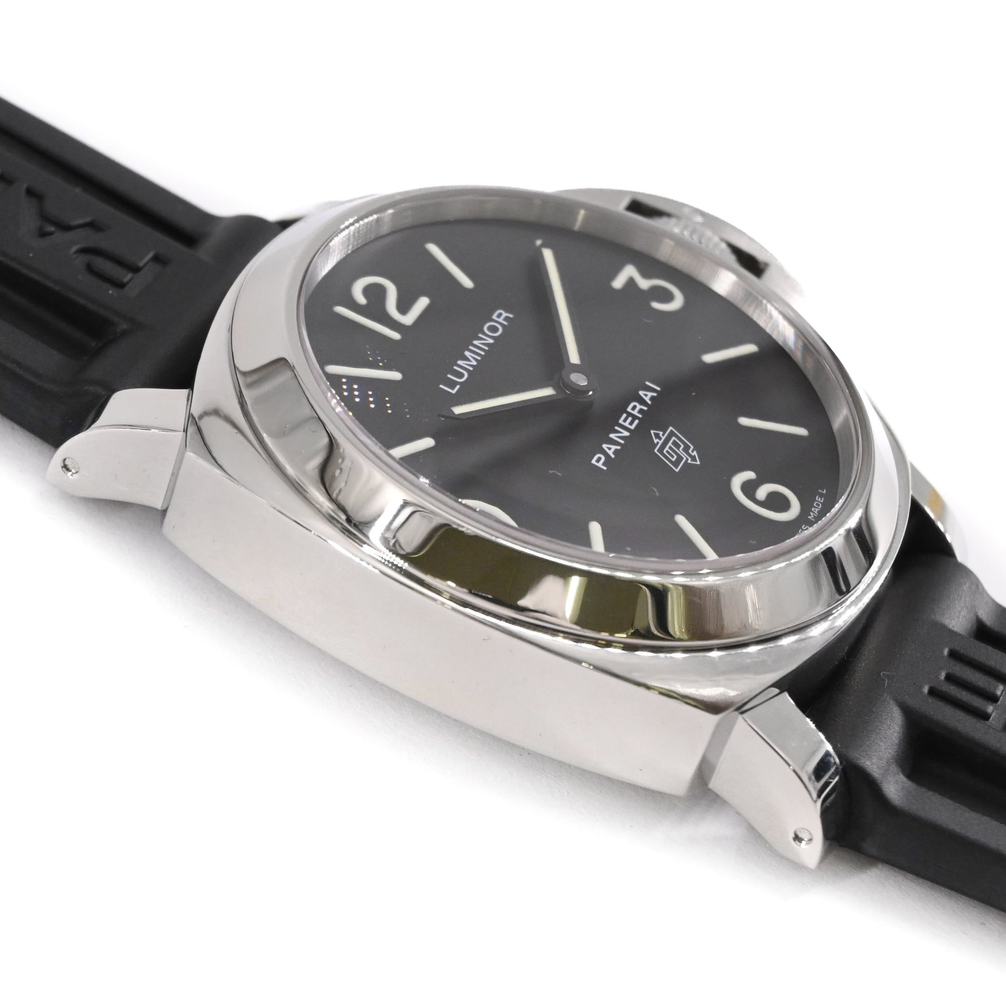 Panerai Luminor Manual Winding Men's Watch, Black Dial, PAM00000 — Like New