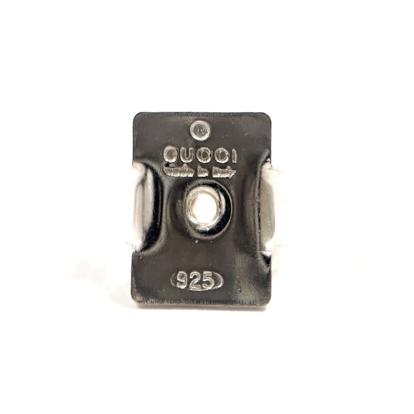 GUCCI G earrings in 925 silver, unisex