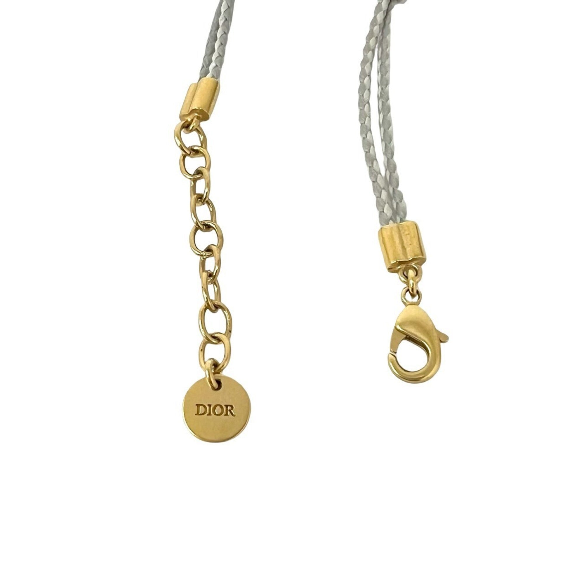Christian Dior Navy Pearl Bracelet GP Gold Accessory 79703 — Like New
