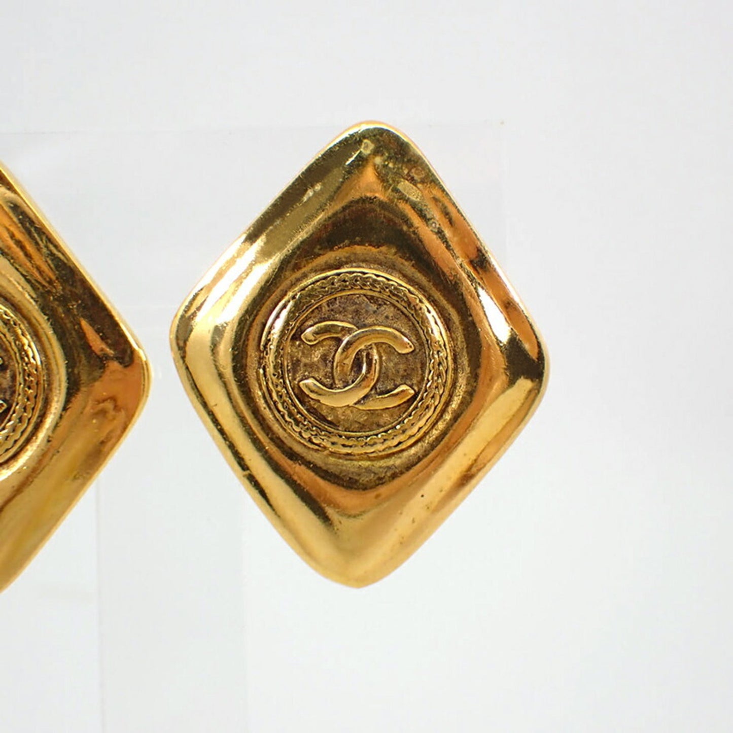 CHANEL Chanel 925 Square Earrings