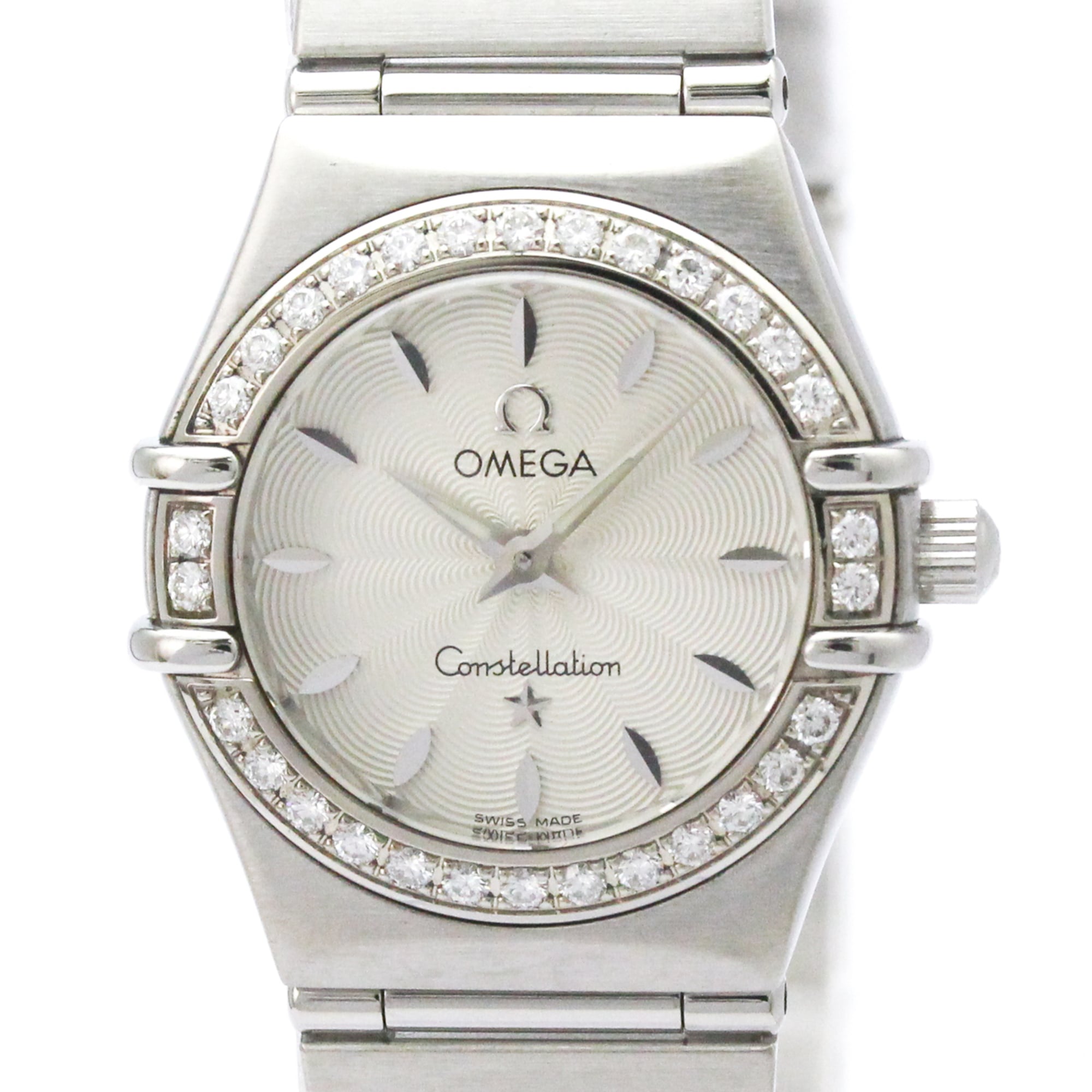 OMEGA Constellation Diamond MOP Dial Steel Quartz Ladies Watch 1466.31 Polished — Very Good