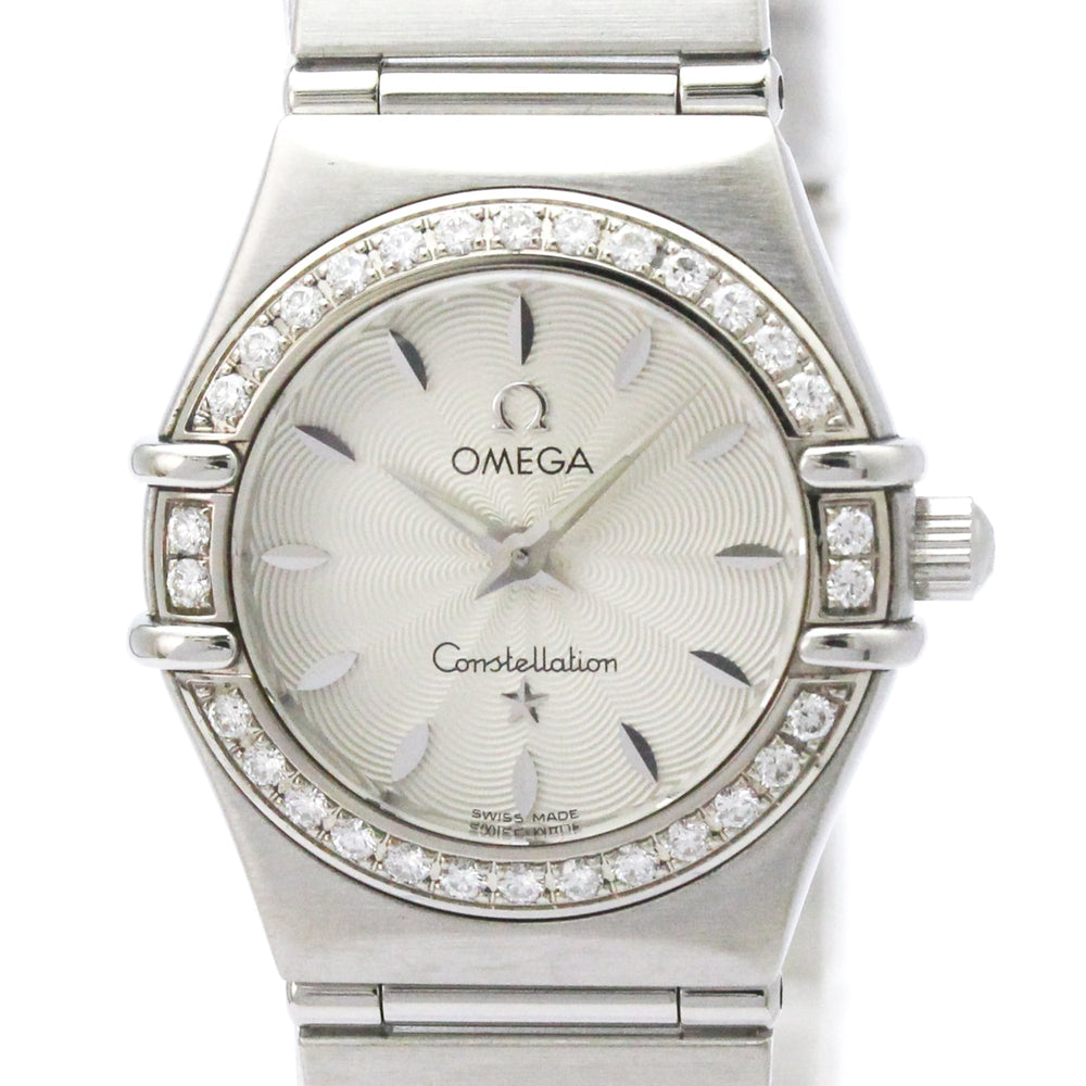 OMEGA Constellation Diamond MOP Dial Steel Quartz Ladies Watch 1466.31 Polished — Very Good