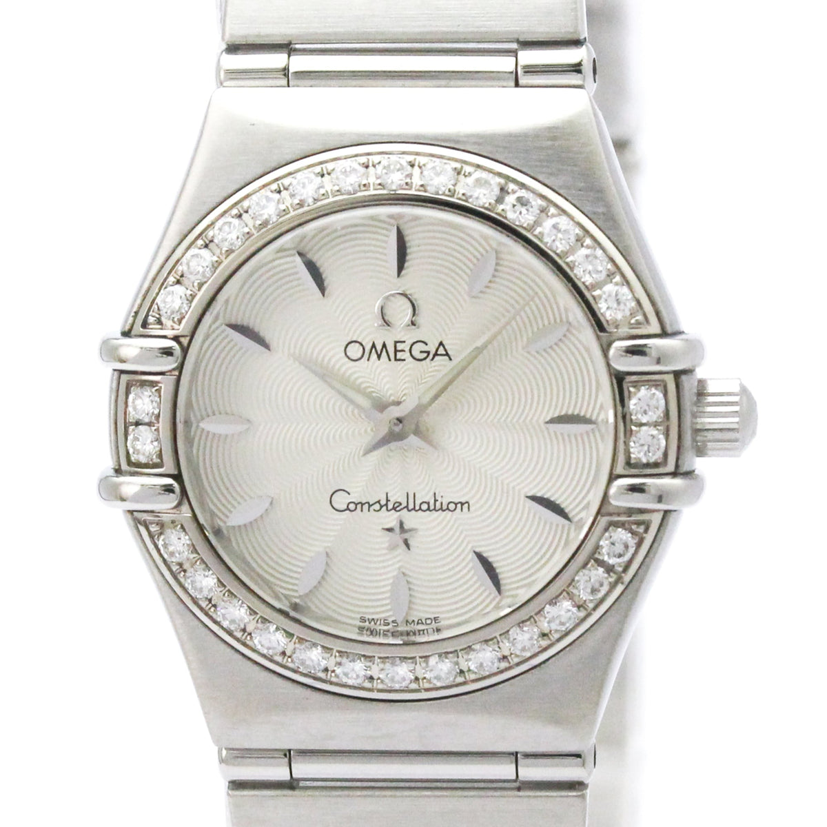 OMEGA Constellation Diamond MOP Dial Steel Quartz Ladies Watch 1466.31 Polished — Very Good