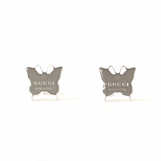 GUCCI Butterfly Earrings in 925 Sterling Silver/14K White Gold for Women