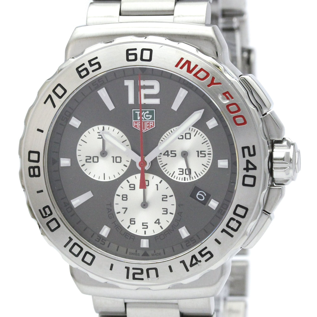 TAG HEUER Formula Chronograph Indy 500 Quartz Watch CAU1113 Polished — Very Good