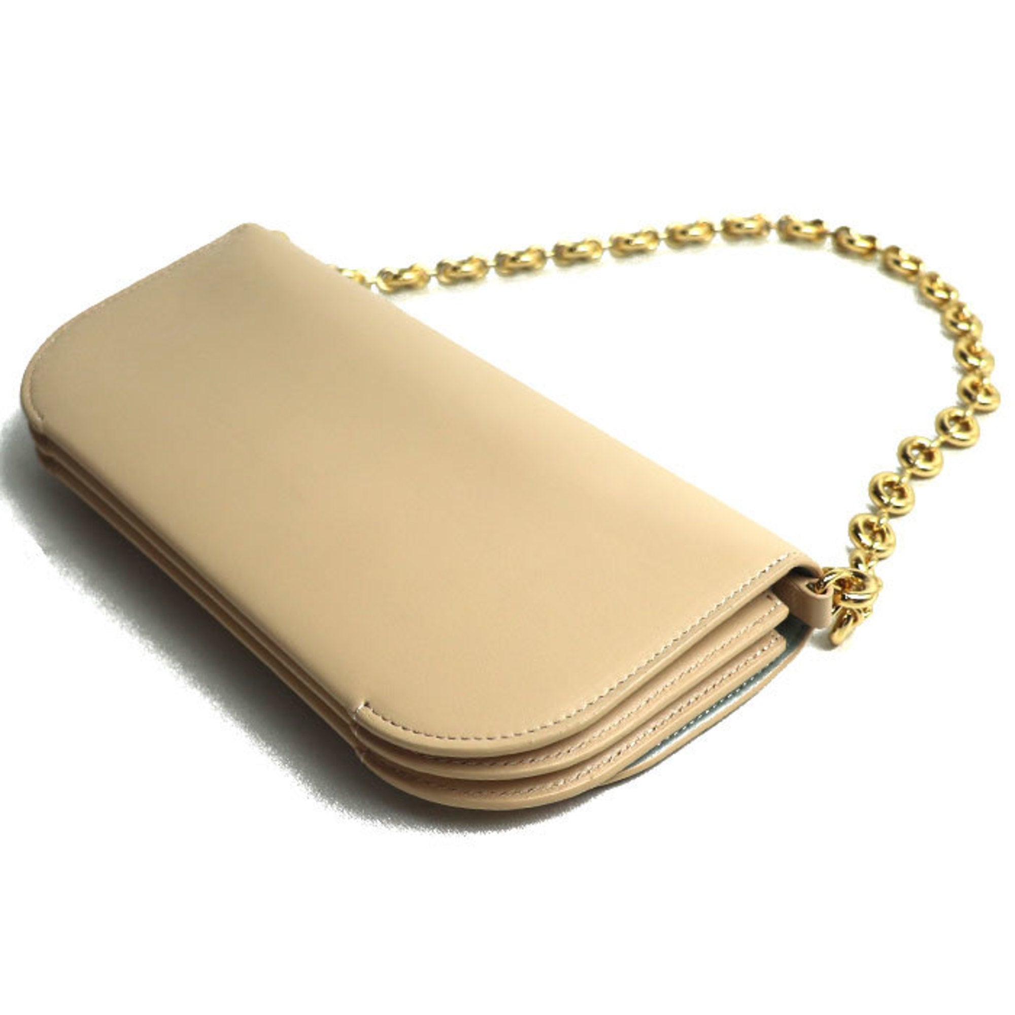LOEWE Goya Long Chain Clutch Bag Beige A896O45X01 Women's — Like New