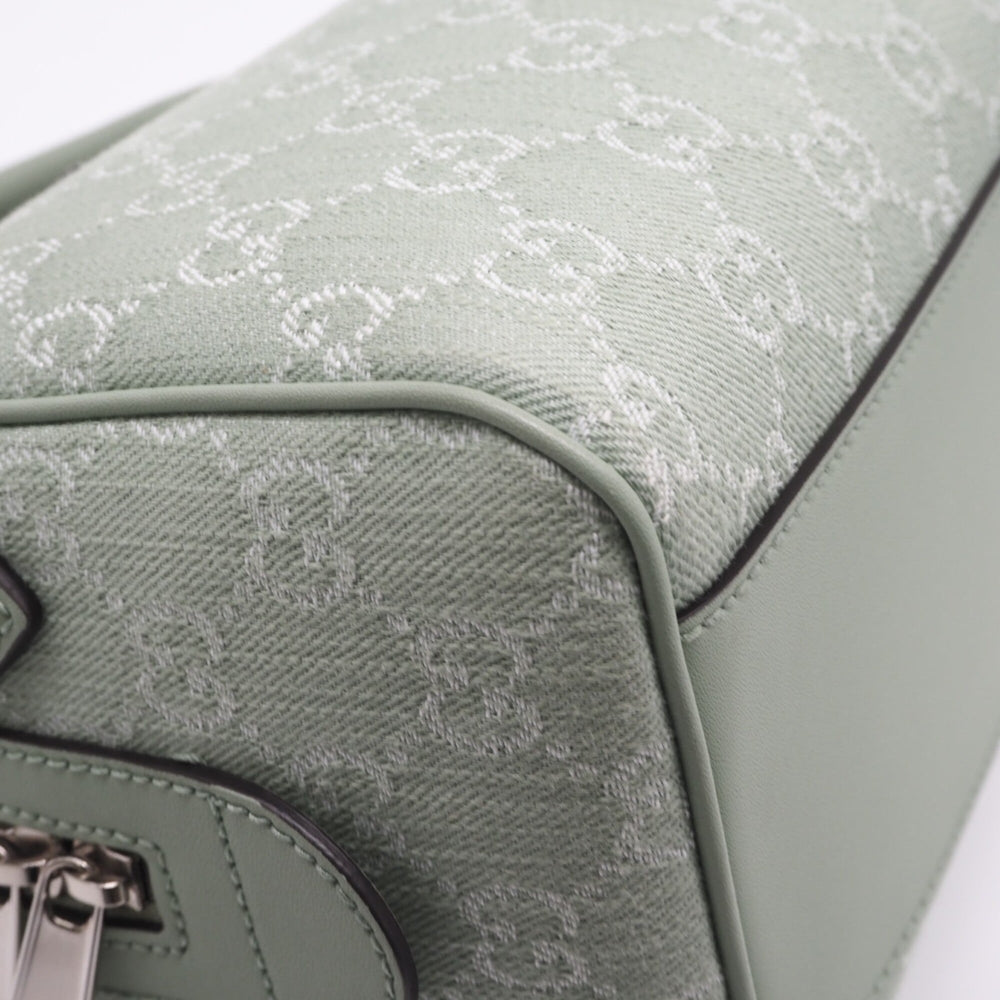 GUCCI Ophidia GG Canvas Small Boston Bag 772061 Handbag Green Women's — New - Store Return